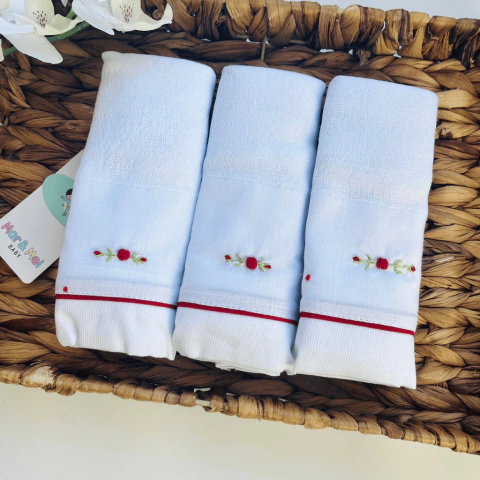 kit fraldas rococó vermelho