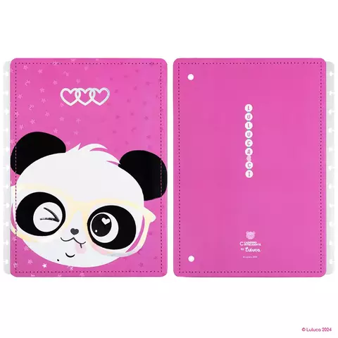 CAPA E CONTRACAPA PANDALU GLOW PARA CADERNO INTELIGENTE GRANDE