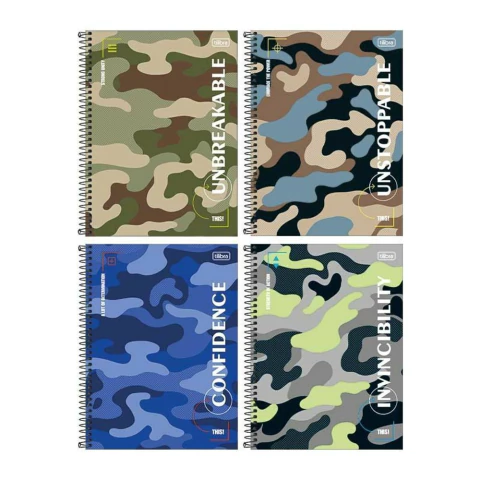 CADERNO UNIV 16X1 HIDE TILIBRA 256F