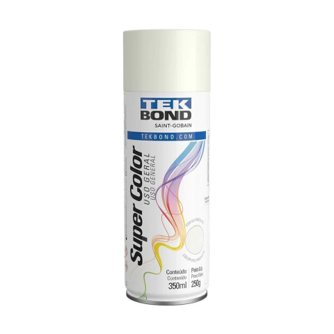 TINTA SPRAY TEK BOND SUPER COLOR 350ML - BRANCO FOSCO