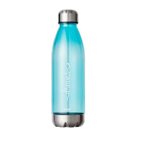 GARRAFA PLÁSTICA BRW 700ML - AZUL PASTEL
