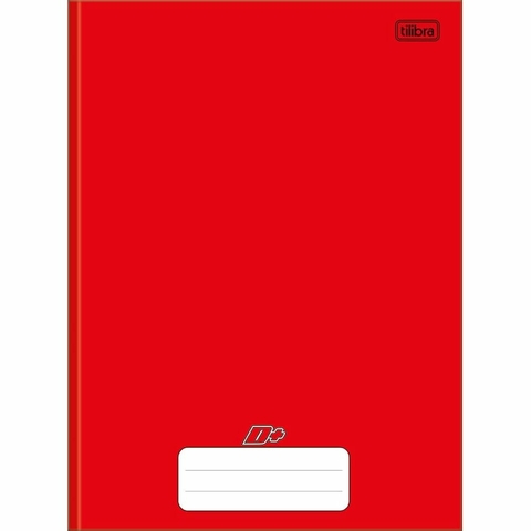 CADERNO BROCHURA 1/4 D+ TILIBRA 48F - VERMELHO