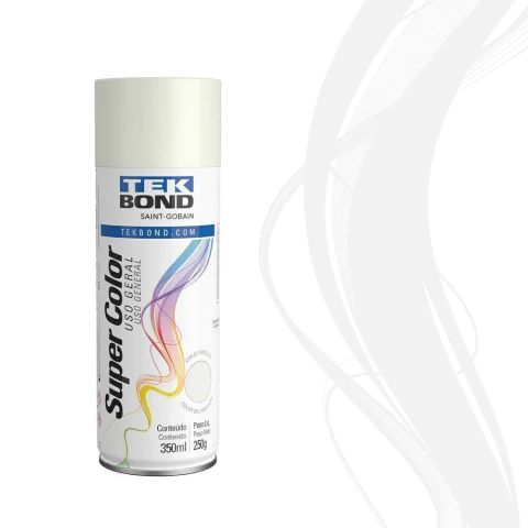TINTA SPRAY TEK BOND SUPER COLOR 350ML - BRANCO BRILHANTE