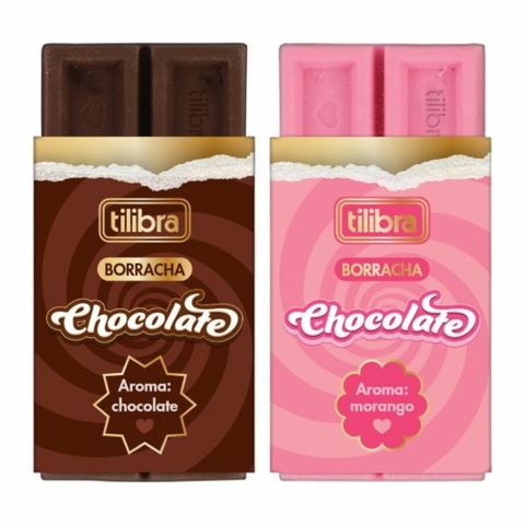 BORRACHA TILIBRA CHOCOLATE COM CHEIRO
