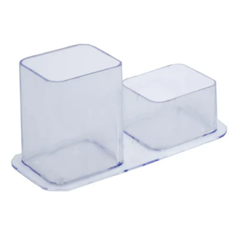 PORTA CANETAS DELLO DUPLO CRISTAL 3030H