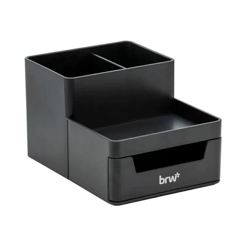 ORGANIZADOR DE MESA BRW COM GAVETA PRETO OR5041