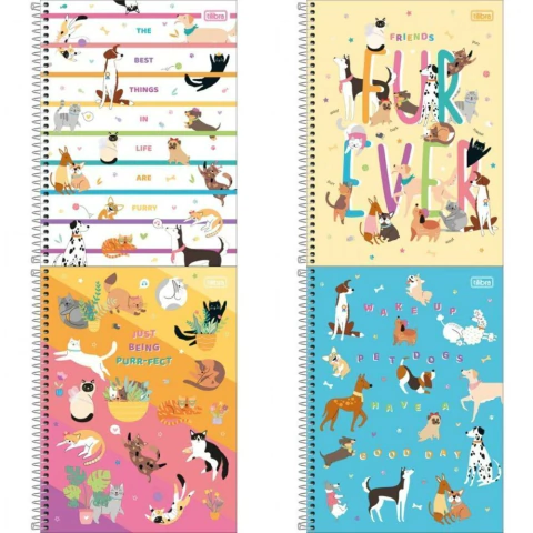CADERNO UNIV 16X1 HUG ME TILIBRA 256F