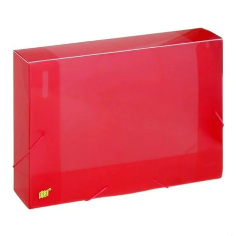 PASTA YES ABA ELASTICO TRANSP 50MM - VERMELHA