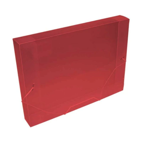 PASTA ACP ABA ELASTICO TRANSP 55MM REF 1025 - VERMELHO