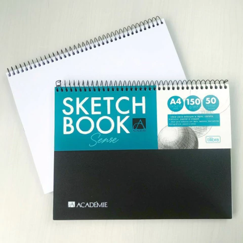 CADERNO SKETCHBOOK A4 150G TILIBRA 50F