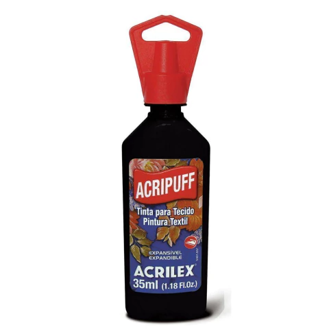 TINTA ACRIPUFF ACRILEX 35ML 520 - PRETO