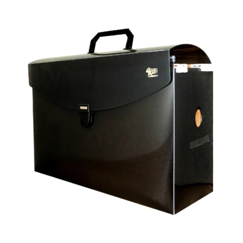 MALETA ARQUIVO GOLDEN KRAFT COM 10 PASTAS SUSPENSAS LINE - FUME