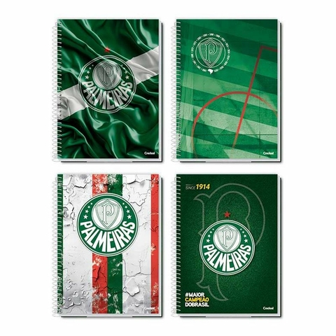 CADERNO UNIV 10X1 PALMEIRAS FUTEBOL CLUBE CREDEAL 160F
