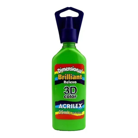 TINTA ACRILEX DIMENSIONAL BRILHANTE 35ML 572 - VD ABACATE