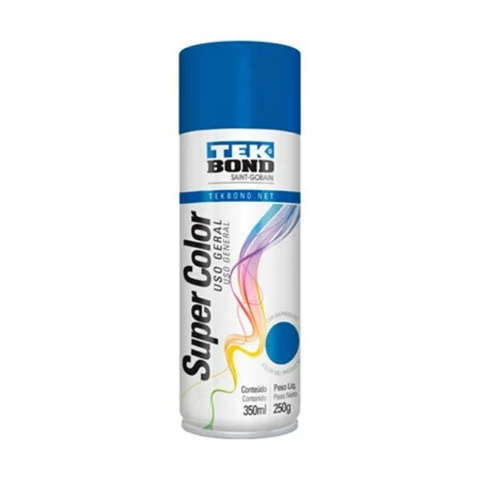 TINTA SPRAY TEK BOND SUPER COLOR 350ML - AZUL