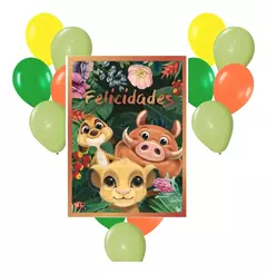 POSTER FELIZ CUMPLE EL REY LEON