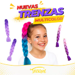 TRENZAS MULTICOLOR