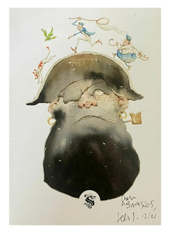 Quadrinho Em Fuga! com dedicatória personalizada em aquarela - comprar online