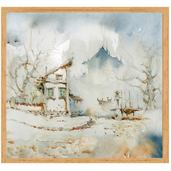 Fine Art aquarela "Carro de Boi" na internet