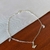 Pulseira borboletas e corações