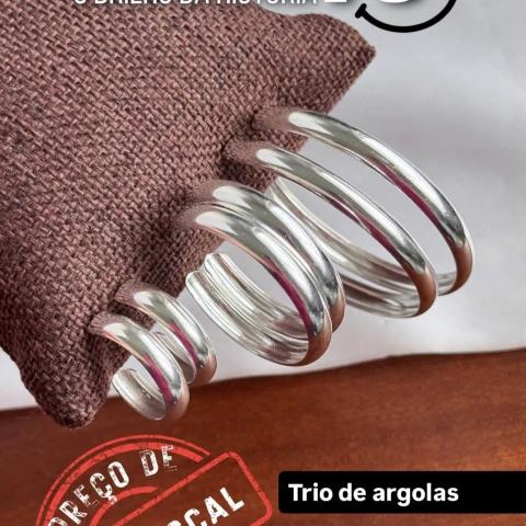 Trio de argolas