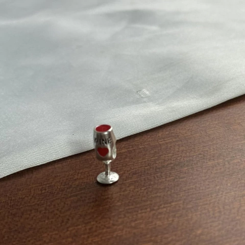 Berloque taça de vinho