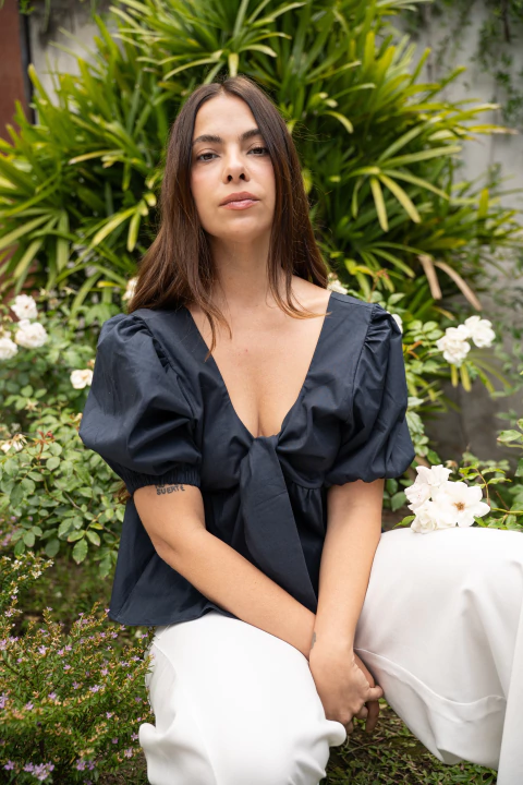 Blusa Cliché azul - comprar online