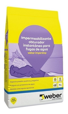 Imperstop. Impermeabilizante obturador instantáneo para fugas de agua 5Kg