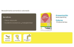 Weber Salpicret Blanco 30 Kg Revestimiento Cementicio Color - comprar online