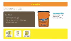 Ceresita En Pasta Aditivo Hidrófugo X 10kg. weber en internet