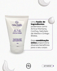 Creme para Massagem Alive 100g - comprar online