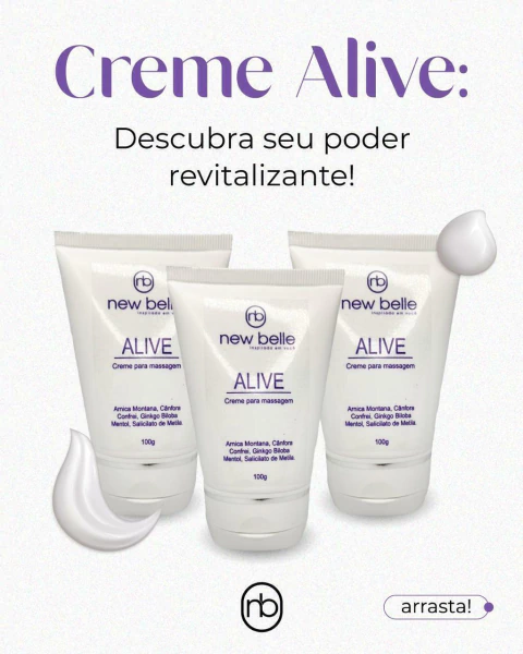 Creme para Massagem Alive 100g