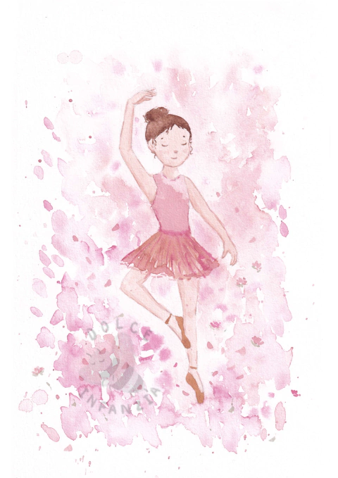 Bailarina em Aquarela