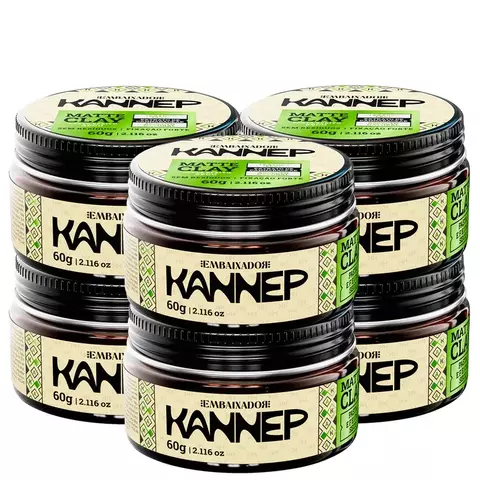 Kit 06 Pomada Kannep Matte Clay Embaixador 60g