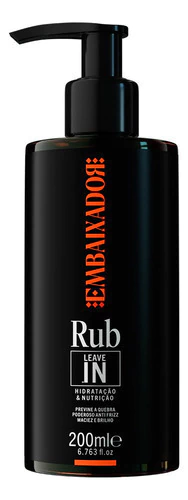 Leave-in De Hidratação E Nutrição Rub Embaixador 200ml