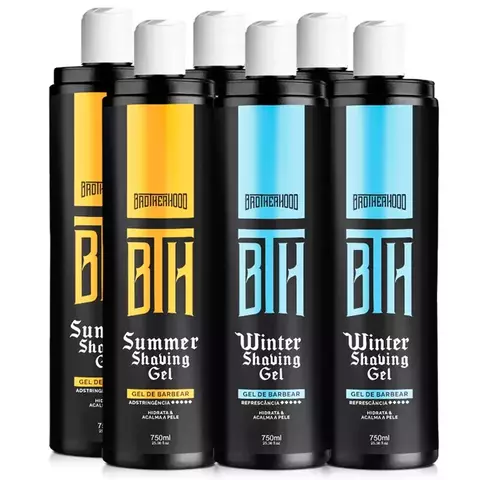 Kit 3 Shaving Gel Winter + 03 Shaving Gel Summer BTH 750ml