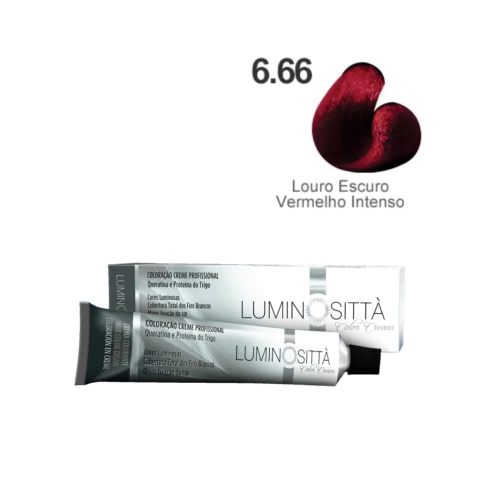 Coloração Luminosittà 60 Gr - 6.66 Louro Escuro Vermelho Intenso