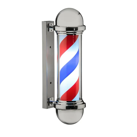 Barber Pole Poste de Barbeiro 56,5cm Sem Globo Dompel Bivolt