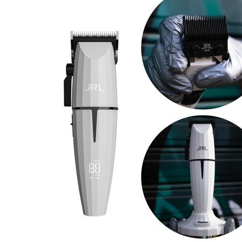 Máquina Cortar Cabelo Jrl Onyx Clipper Branca Gosth 110/220v