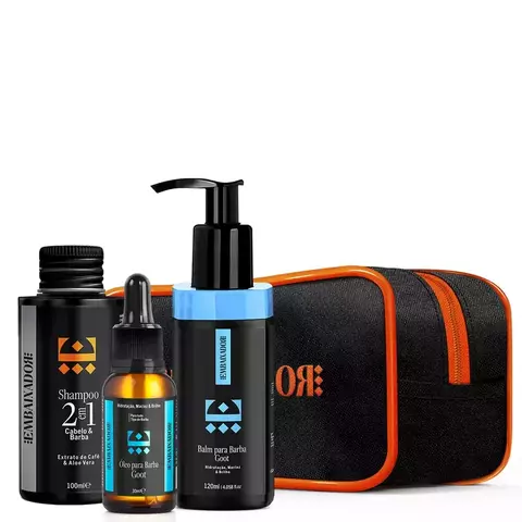 Kit Viagem Embaixador - Shampoo 2em1 + Balm e Óleo Barba Goot 100ml