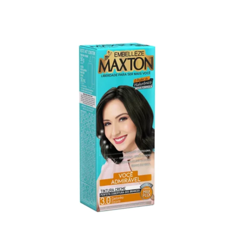 Tinta de Cabelo Maxton Você Mais Confiante Castanho Escuro 3.0