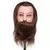 Cabeça de Boneco Para Treino Cabelo e Barba 100% Humano Castanho na internet