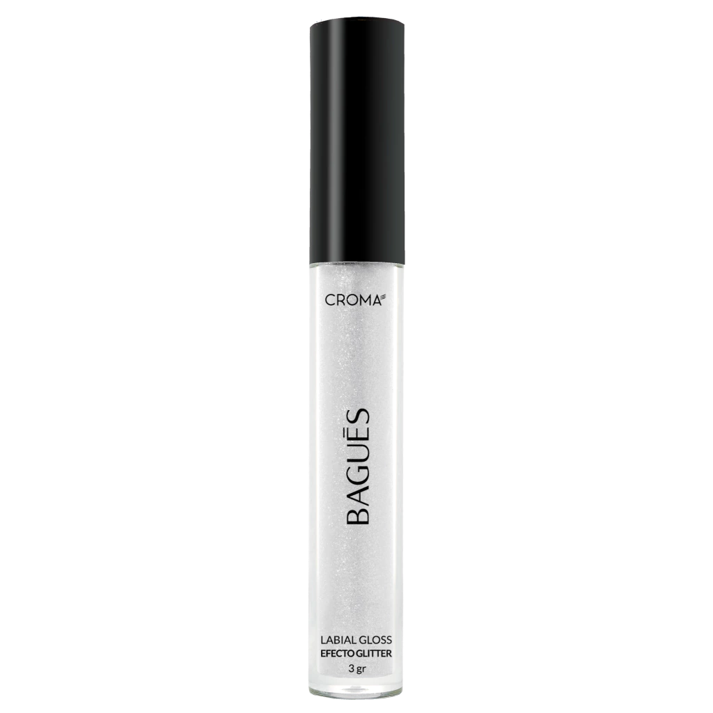 LABIAL GLOSS EFECTO GLITTER PLATEADO - 3g