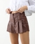 Short Pollera Tableada Cuerina _ 41255