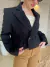 Blazer Paño Corto Cruzado _ 35710