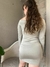 Vestido Cuello Bote Micro Fibra _ 41365 - comprar online