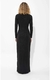 Vestido Media Polera Escote V Brilloso Hueco Tajo _ 41701 - comprar online