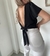 Blusa Crep Manga Princesa Ata Atrás _ 40057 - comprar online