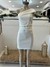 Vestido Crepe Solapa 1 Hombro _ 43224