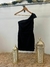 Vestido Crepe Solapa 1 Hombro _ 43224 - Llámame lola